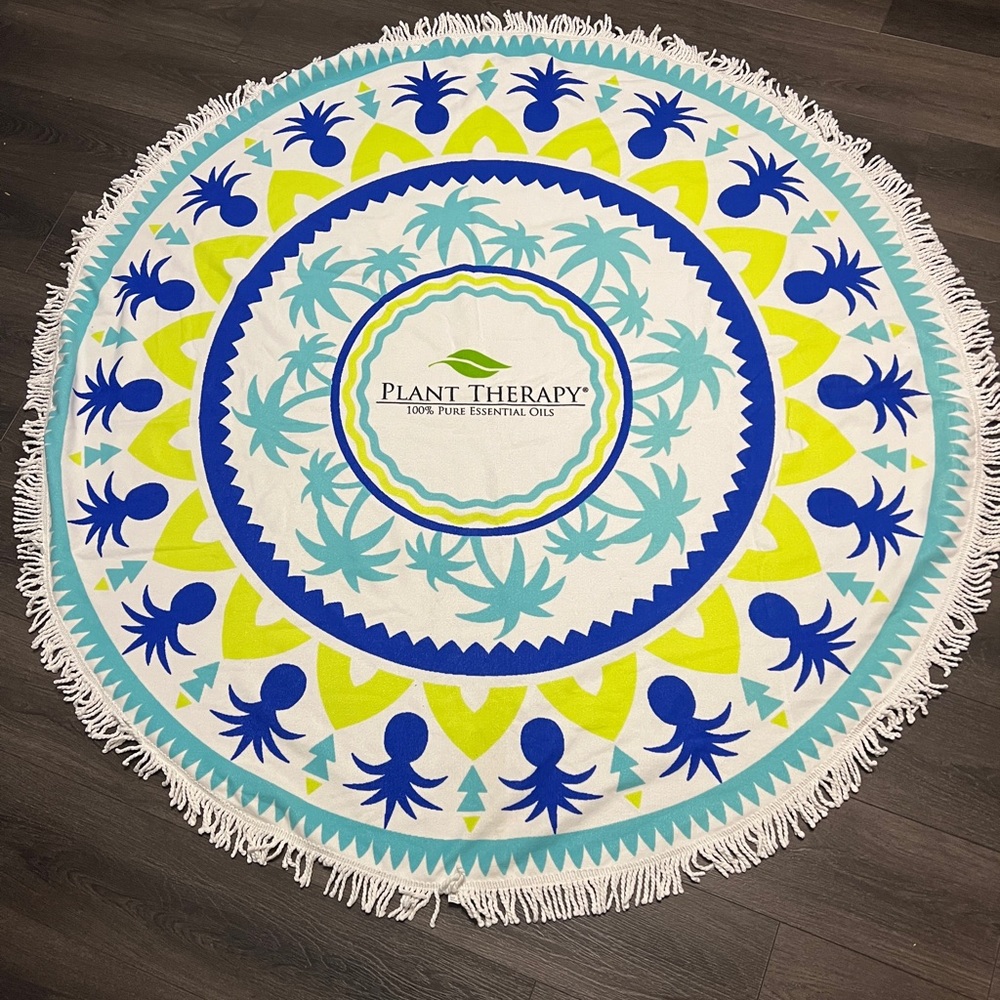Plant Therapy Round Beach Towel - Picture 1 of 1